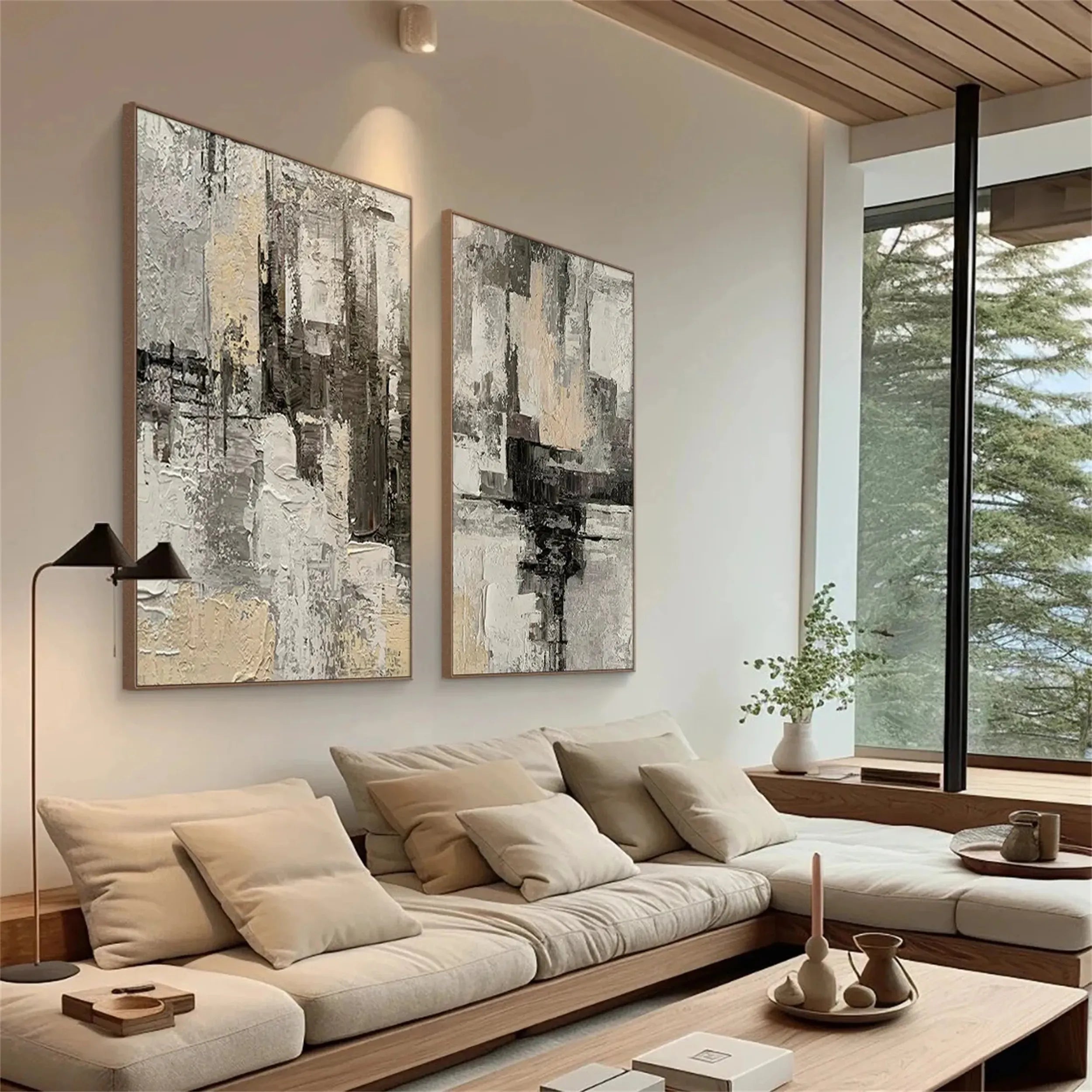 Abstract Painting Set of 2 #AB 107