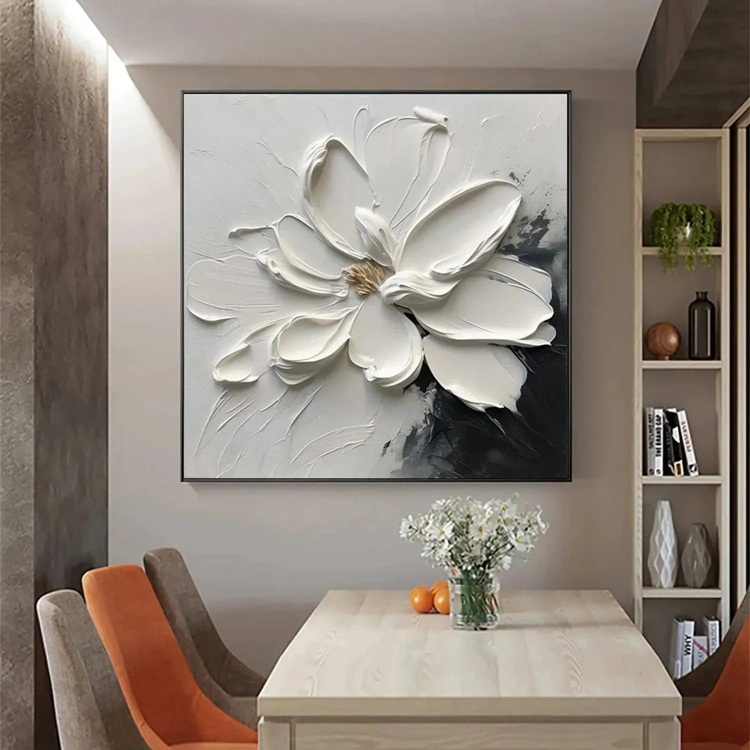 Flower Textured Painting Canvas #FP048