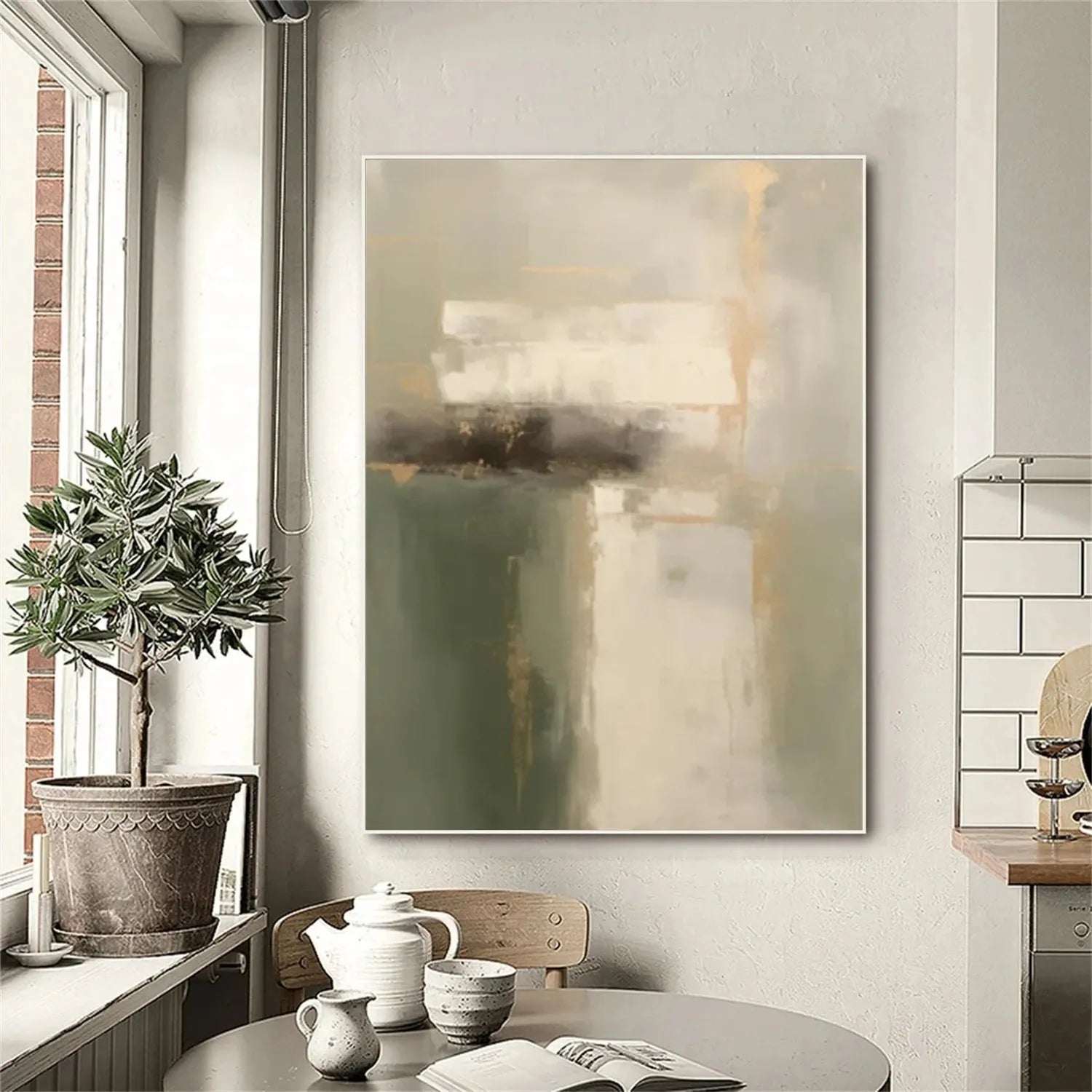 Abstract Canvas Wall Art #AP240