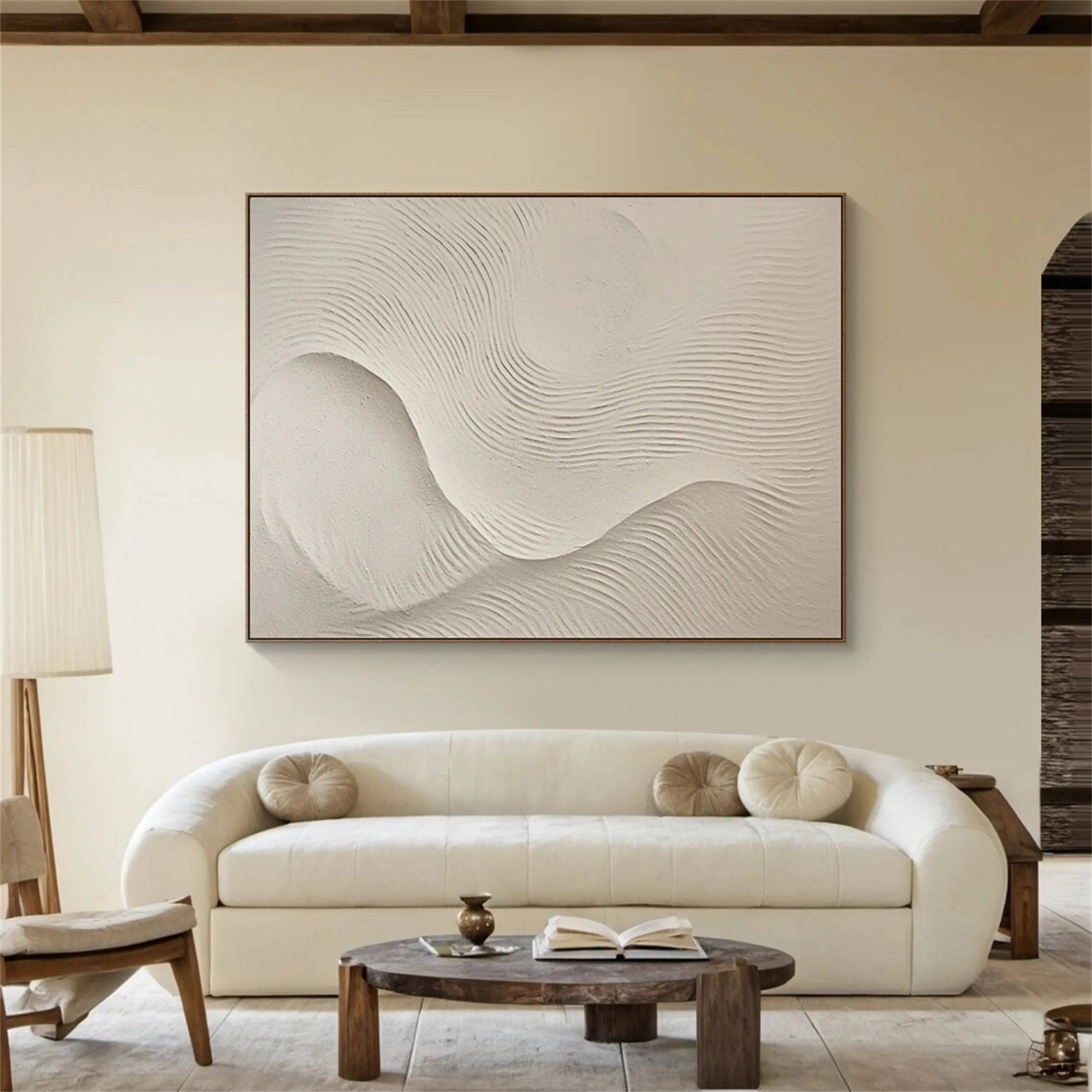 Beige & Brown Abstract #BB091