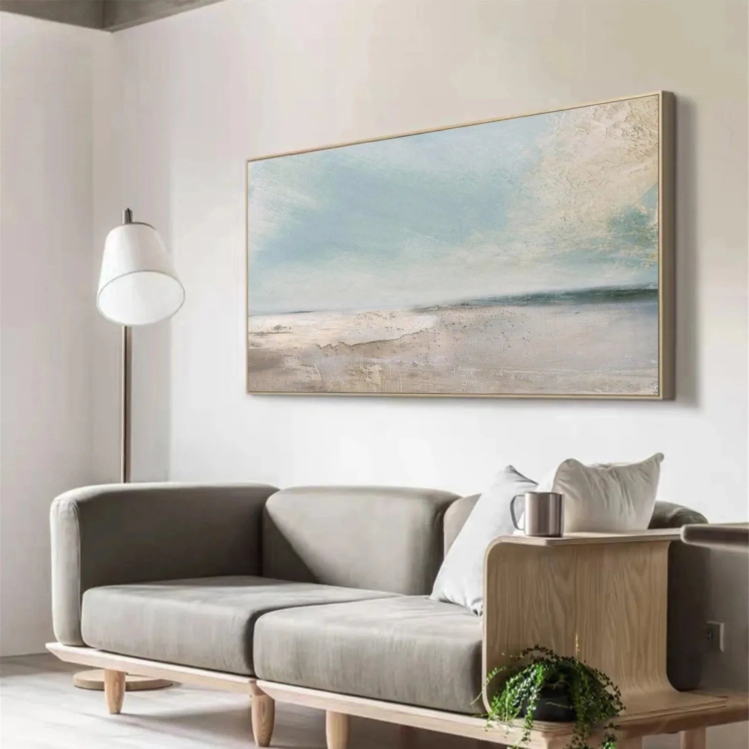 Ocean And Sky Abstract Wall Art #OS073