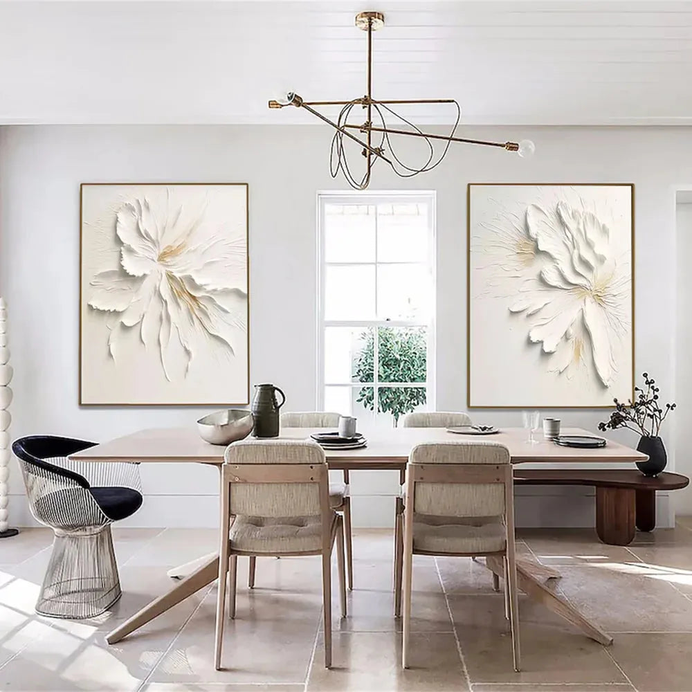 Flower Textured Painting Canvas #FP057