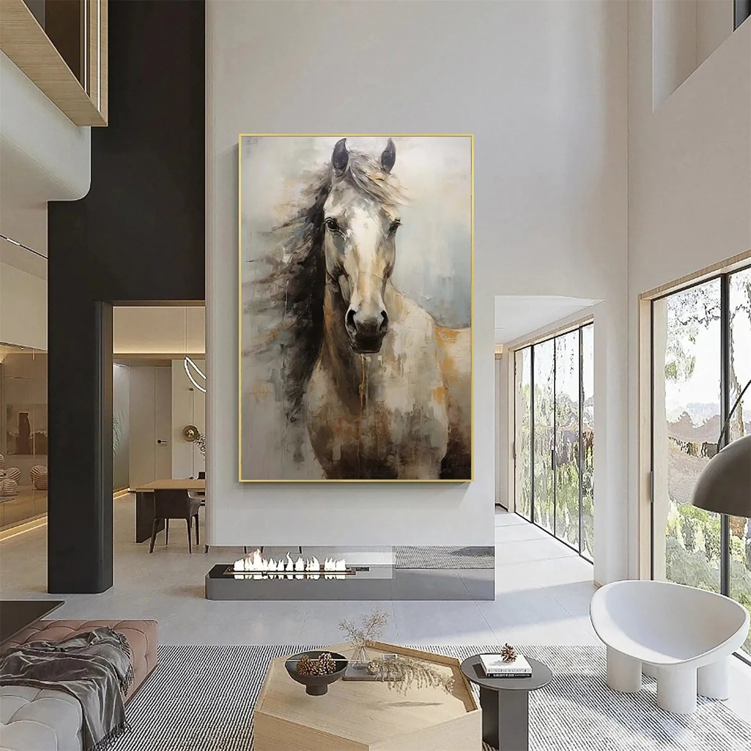 Abstract Animal Horse Wall Art #AC050
