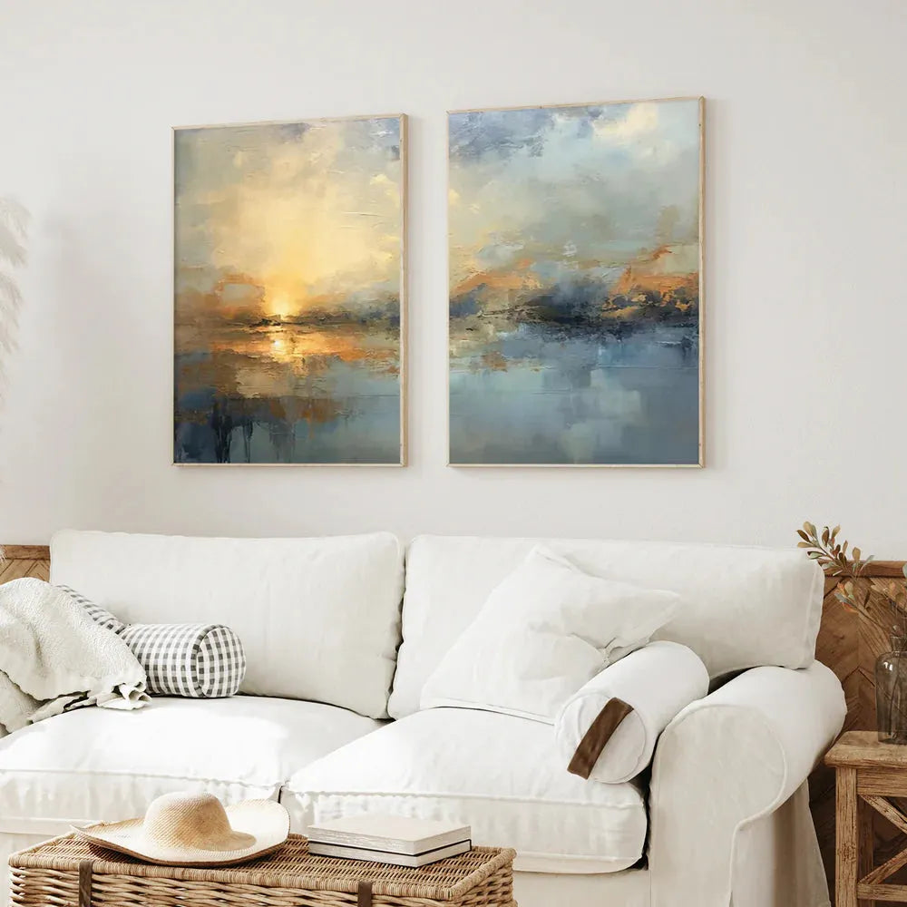 Abstract Painting Canvas Set of 2 #AP192