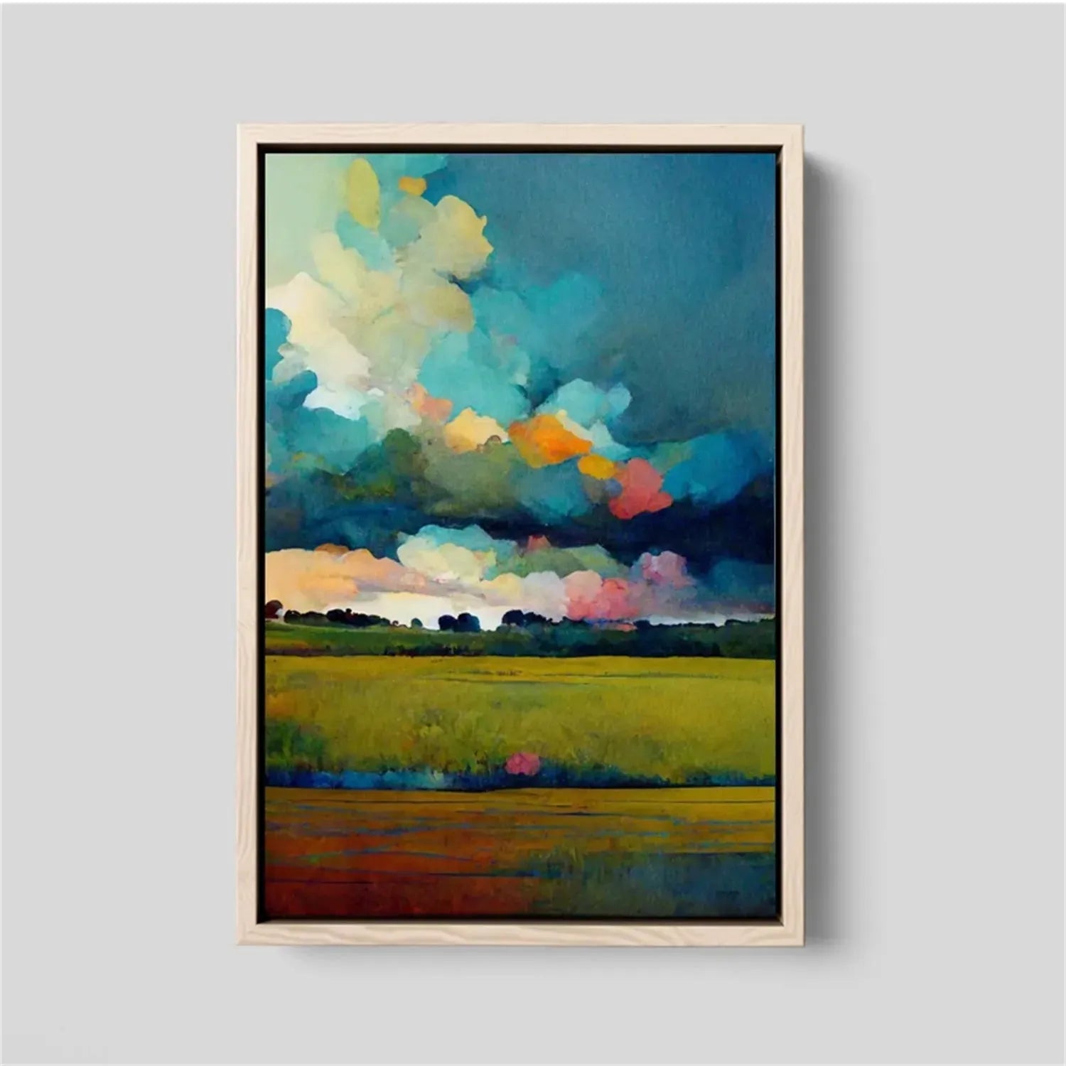 Colorful Landscape Abstract Wall Art #AP006