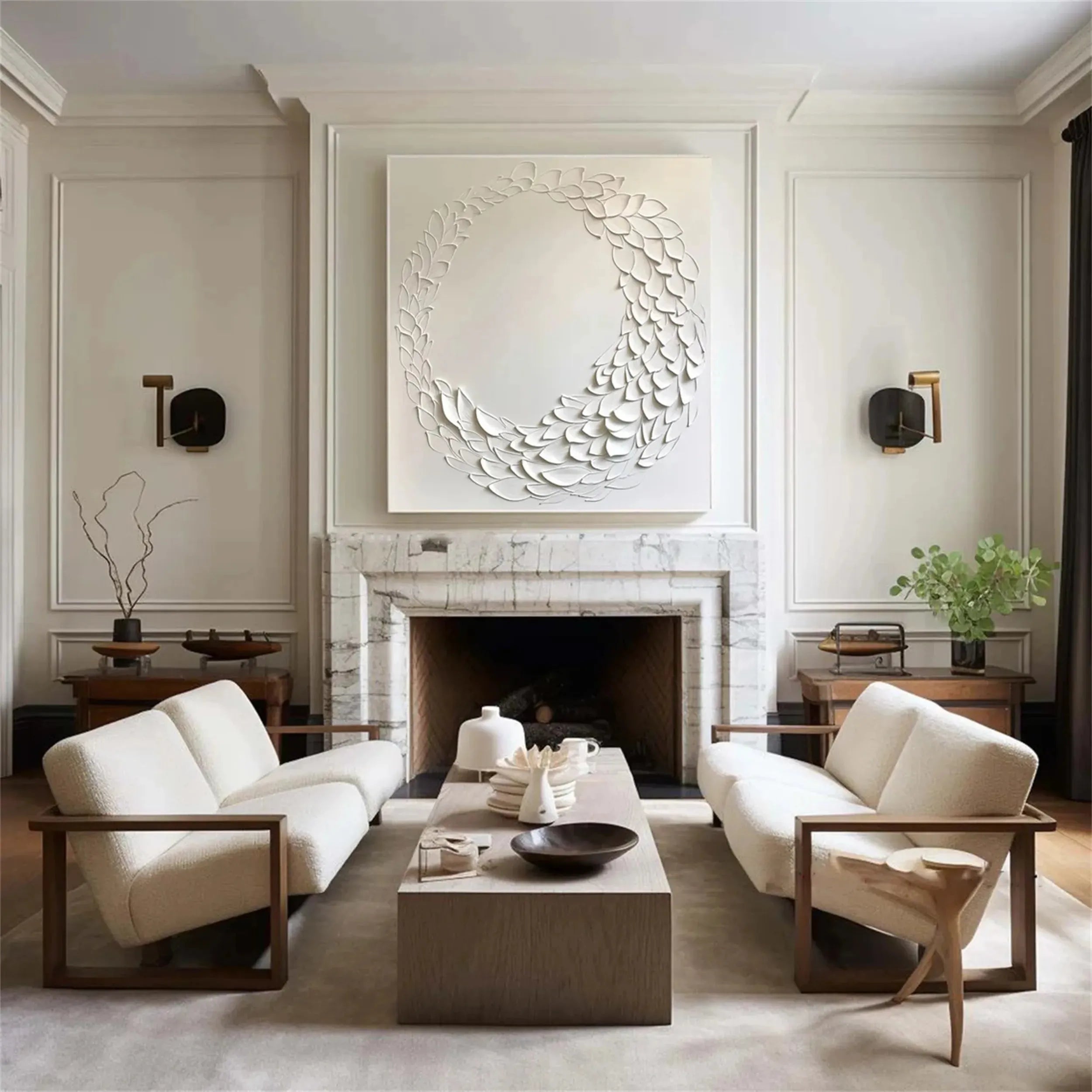 Plaster Art Minimalist Textured Painting #MM190