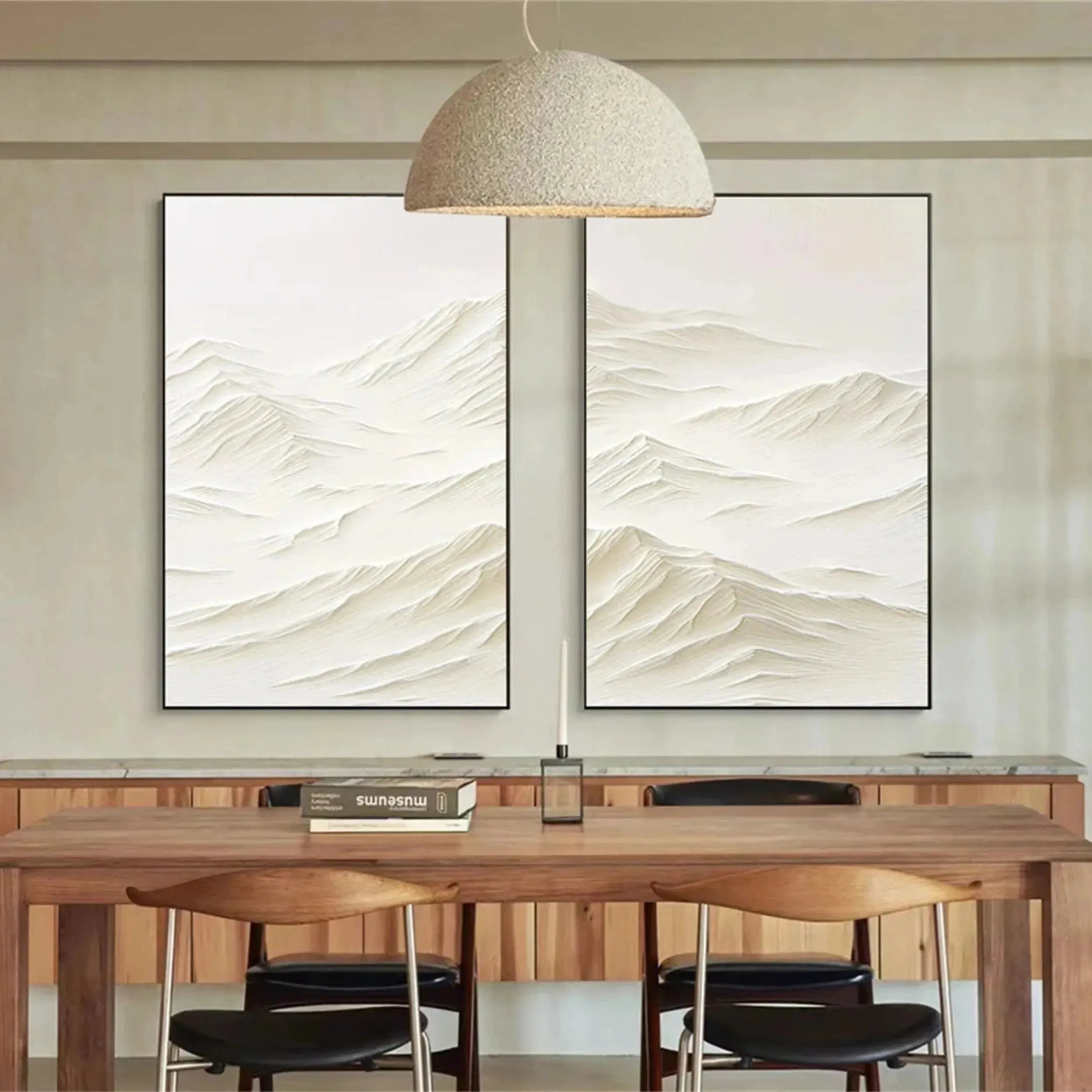 Mountain Textured Canvas Art Set of 2 #MO008