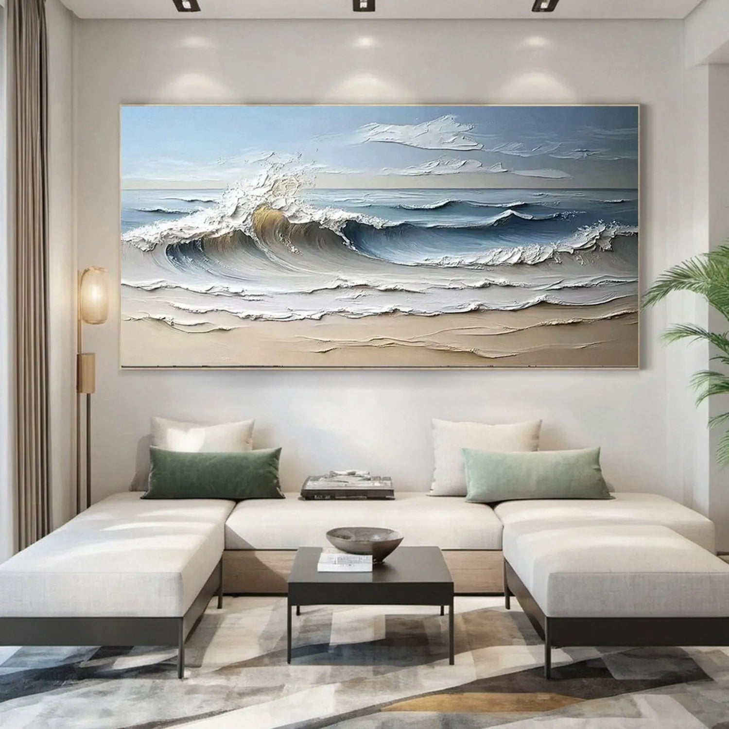 Ocean Textured Painting Canvas #OP021