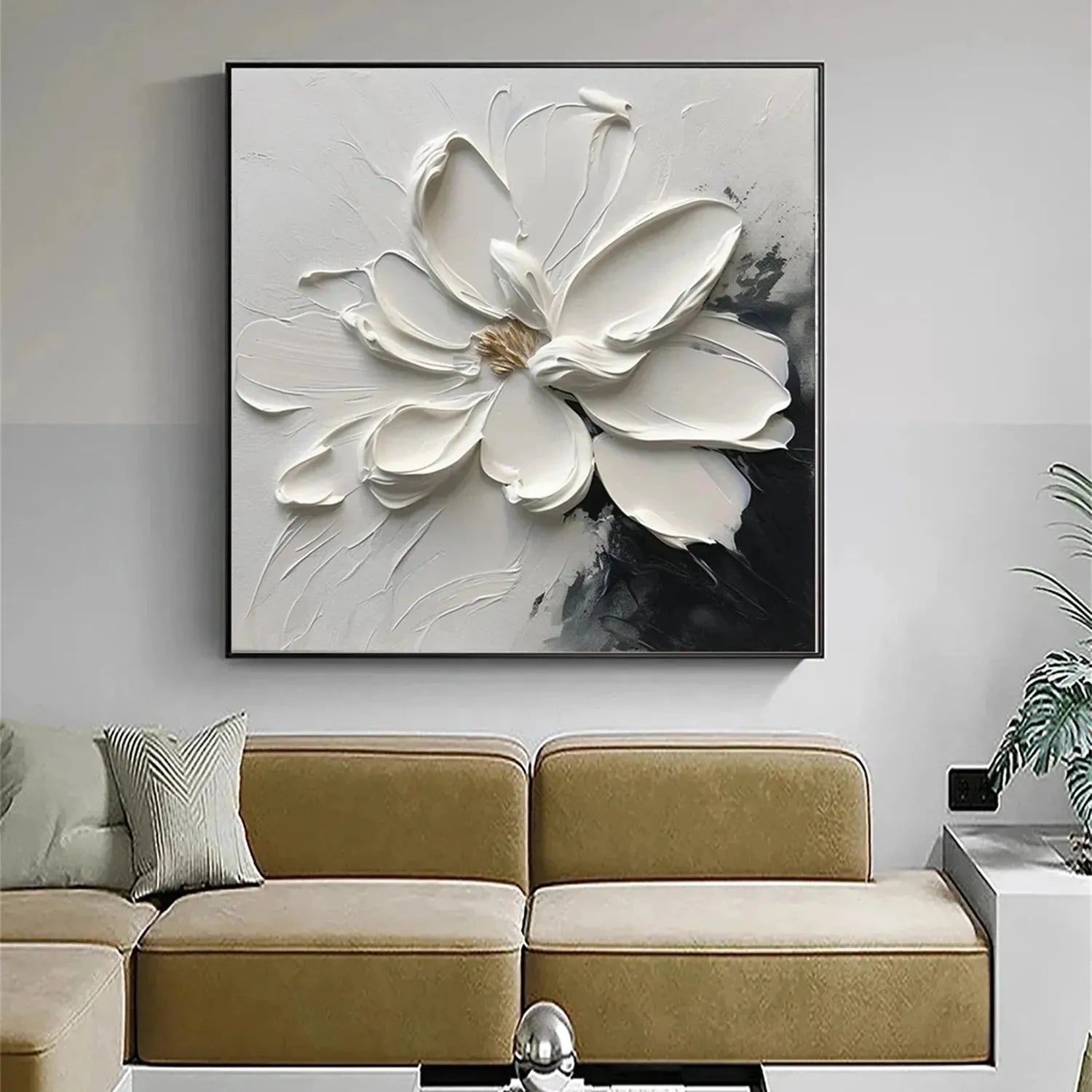 Flower Textured Painting Canvas #FP048