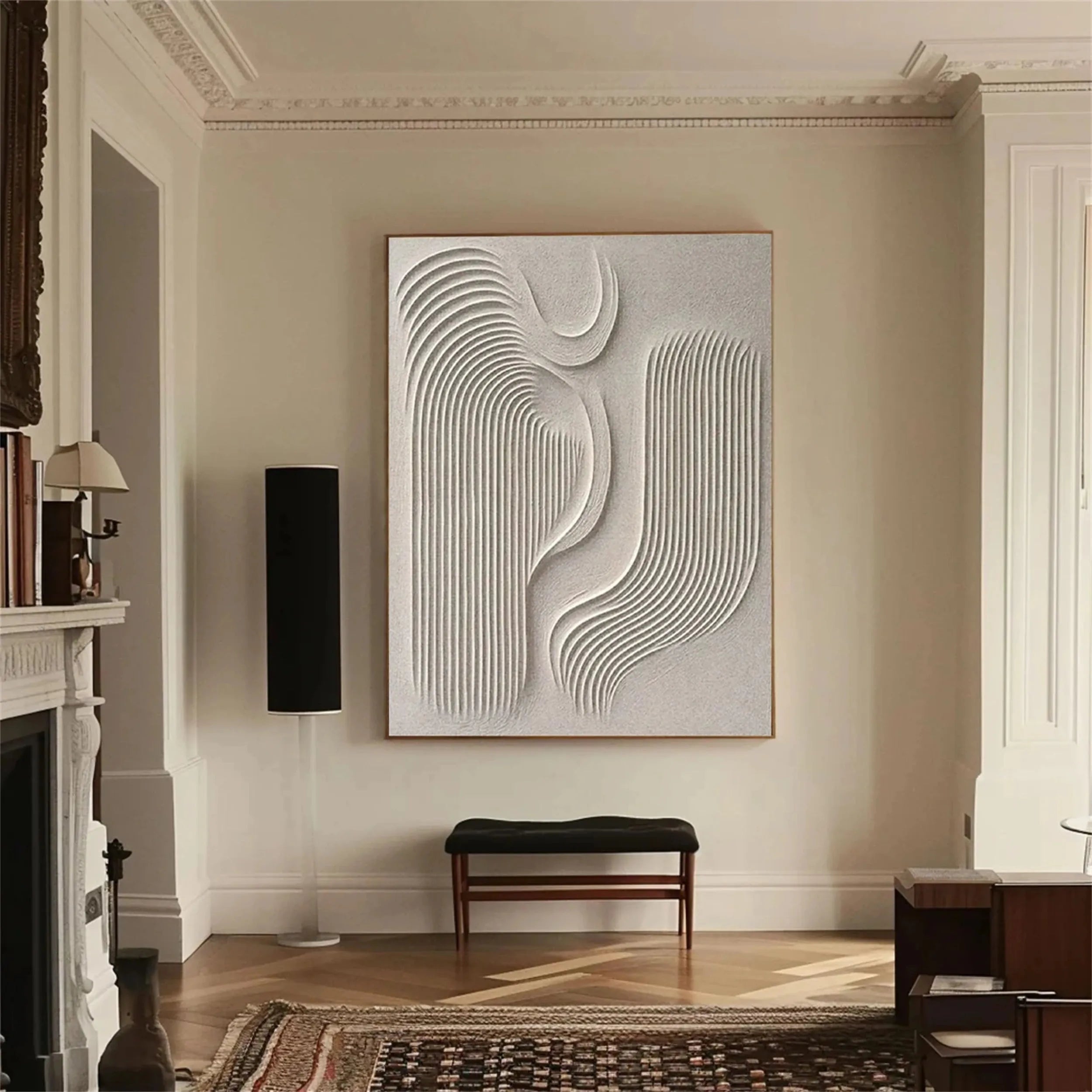 Beige & Brown Abstract #BB068