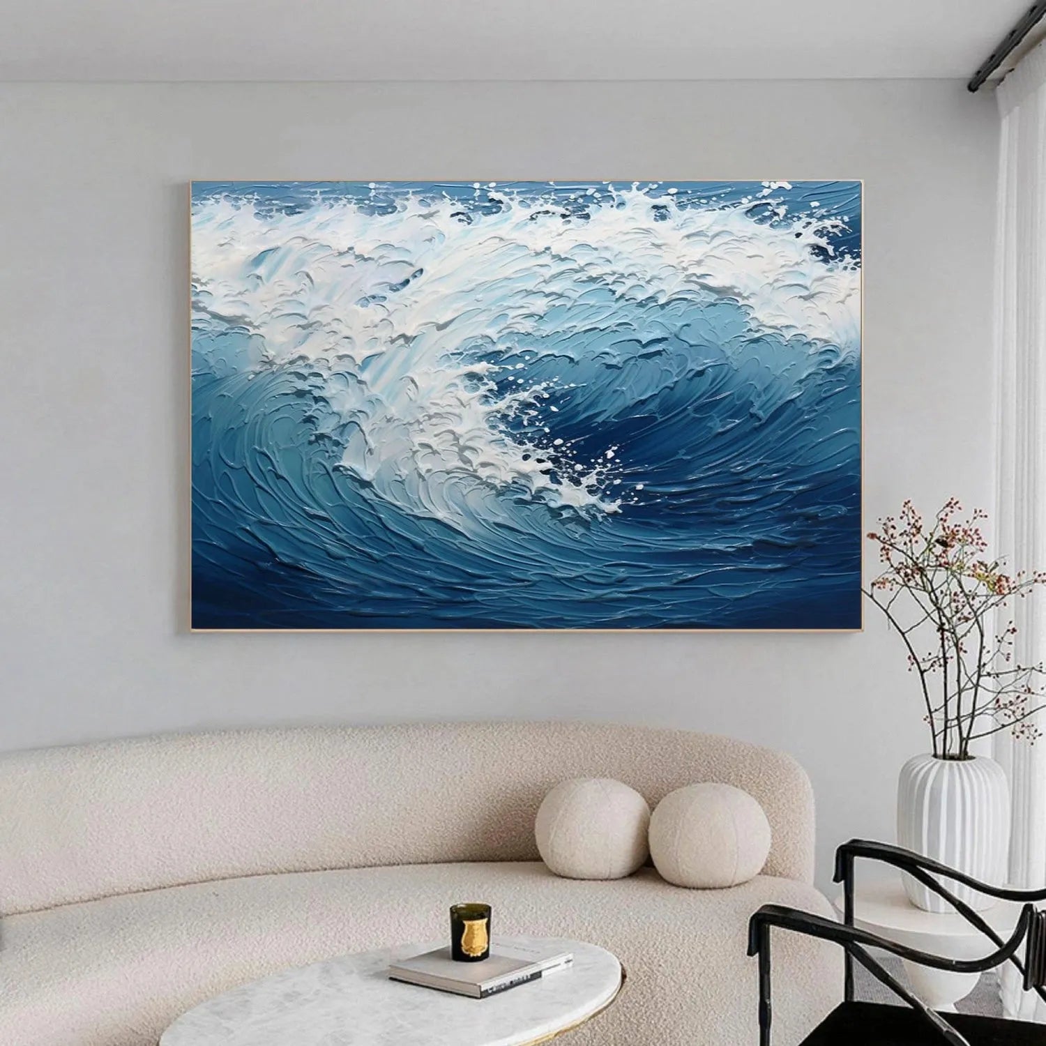 Ocean Textured Painting Canvas #OP020