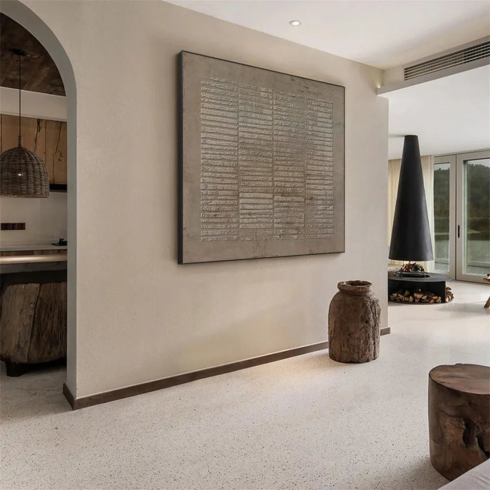 Brown Wabi Sabi Texture Canvas Art #WS003