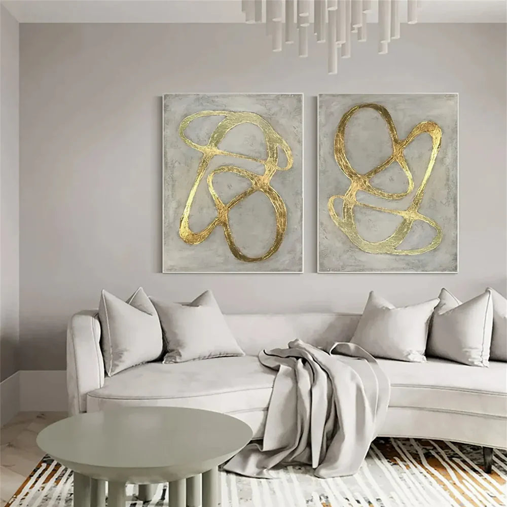 Abstract Painting Set of 2 #AB 237