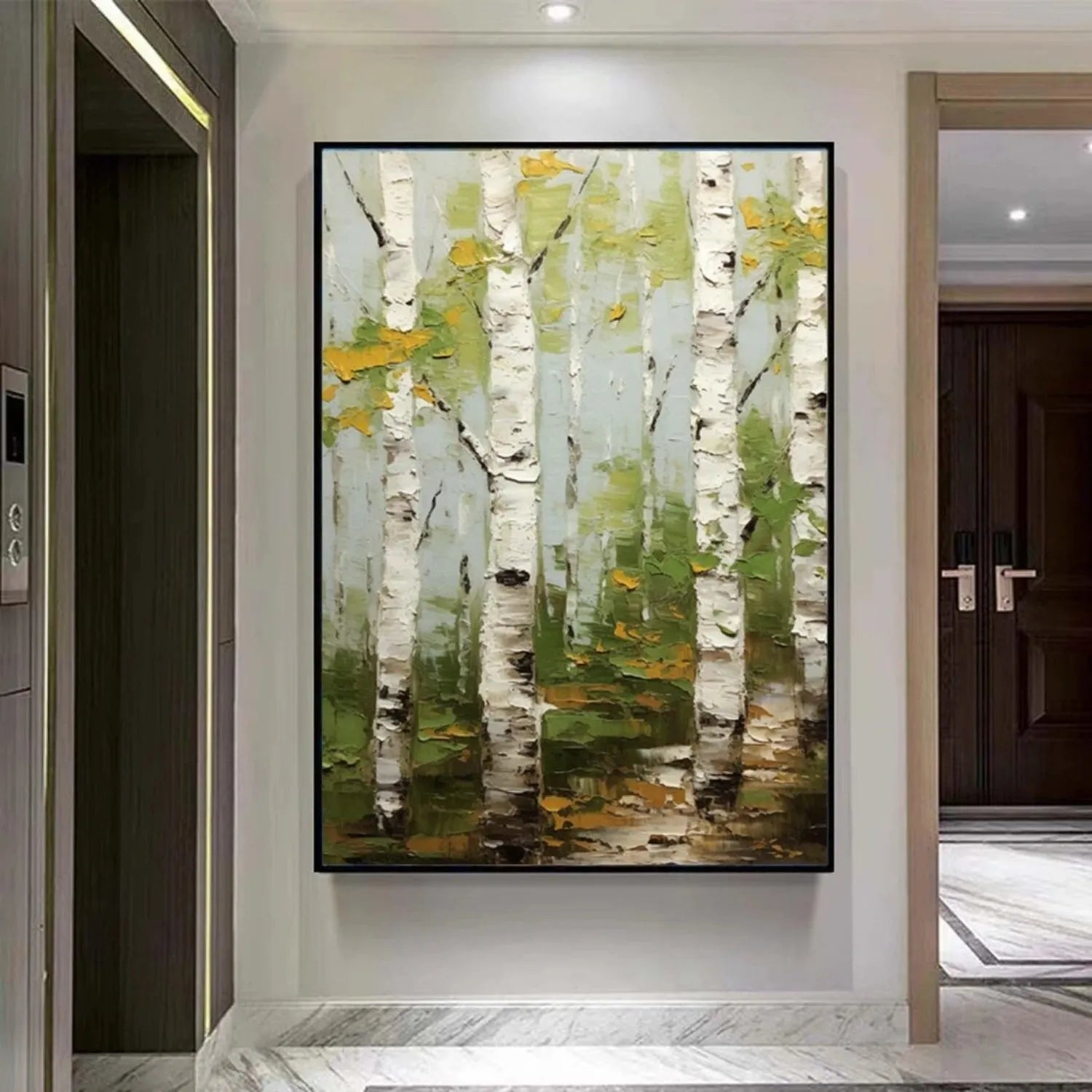 Tree Abstract Textured Wall Art #TP039