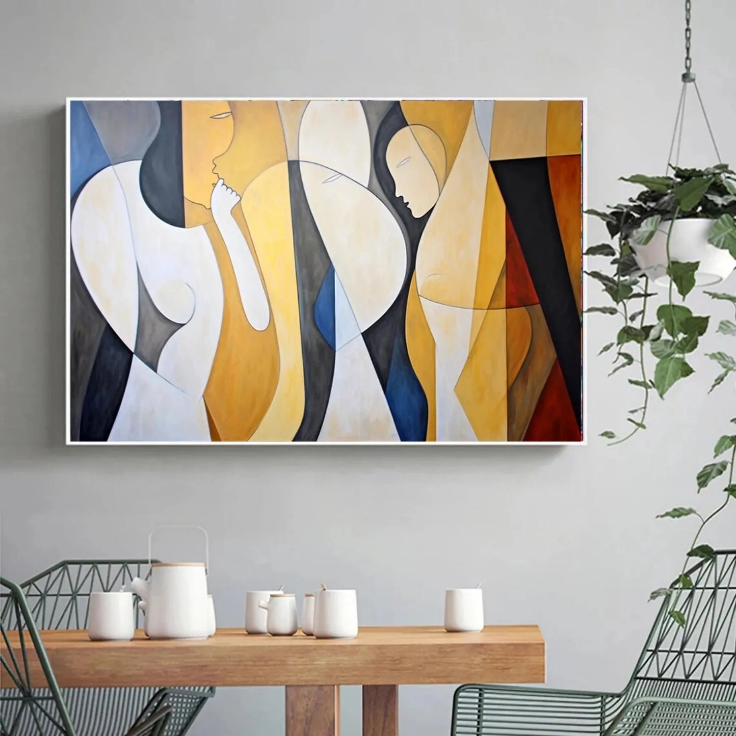 Abstract Portrait Canvas Art #AE016