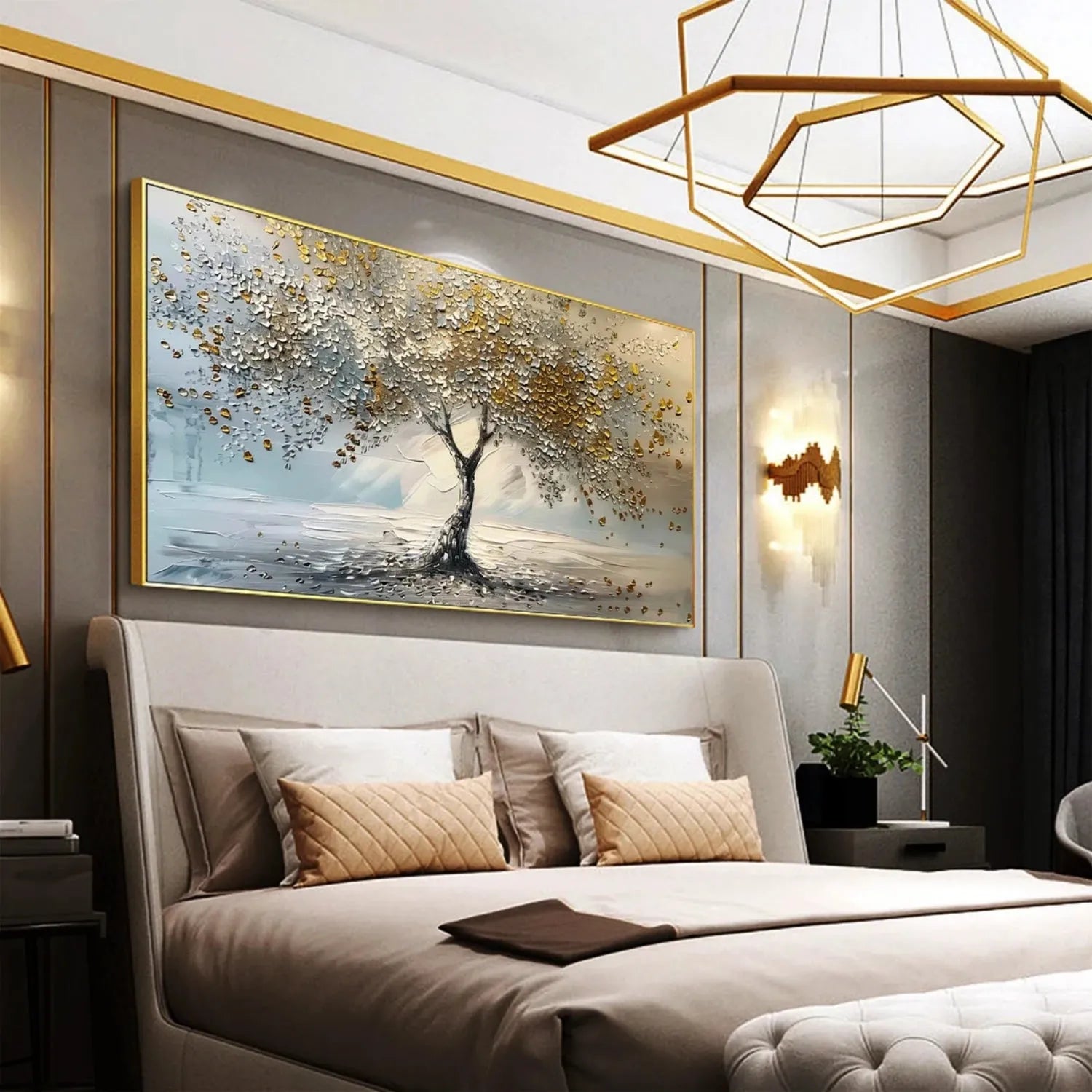 Tree Abstract Textured Wall Art #TP042