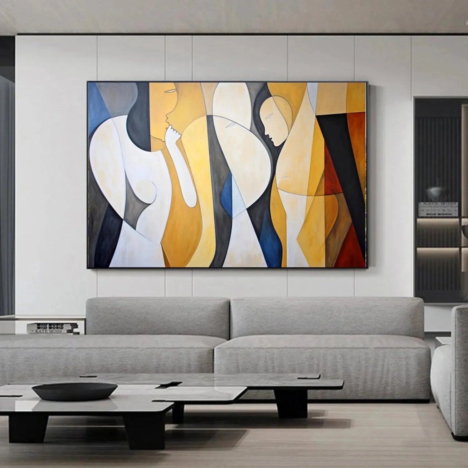 Abstract Portrait Canvas Art #AE016