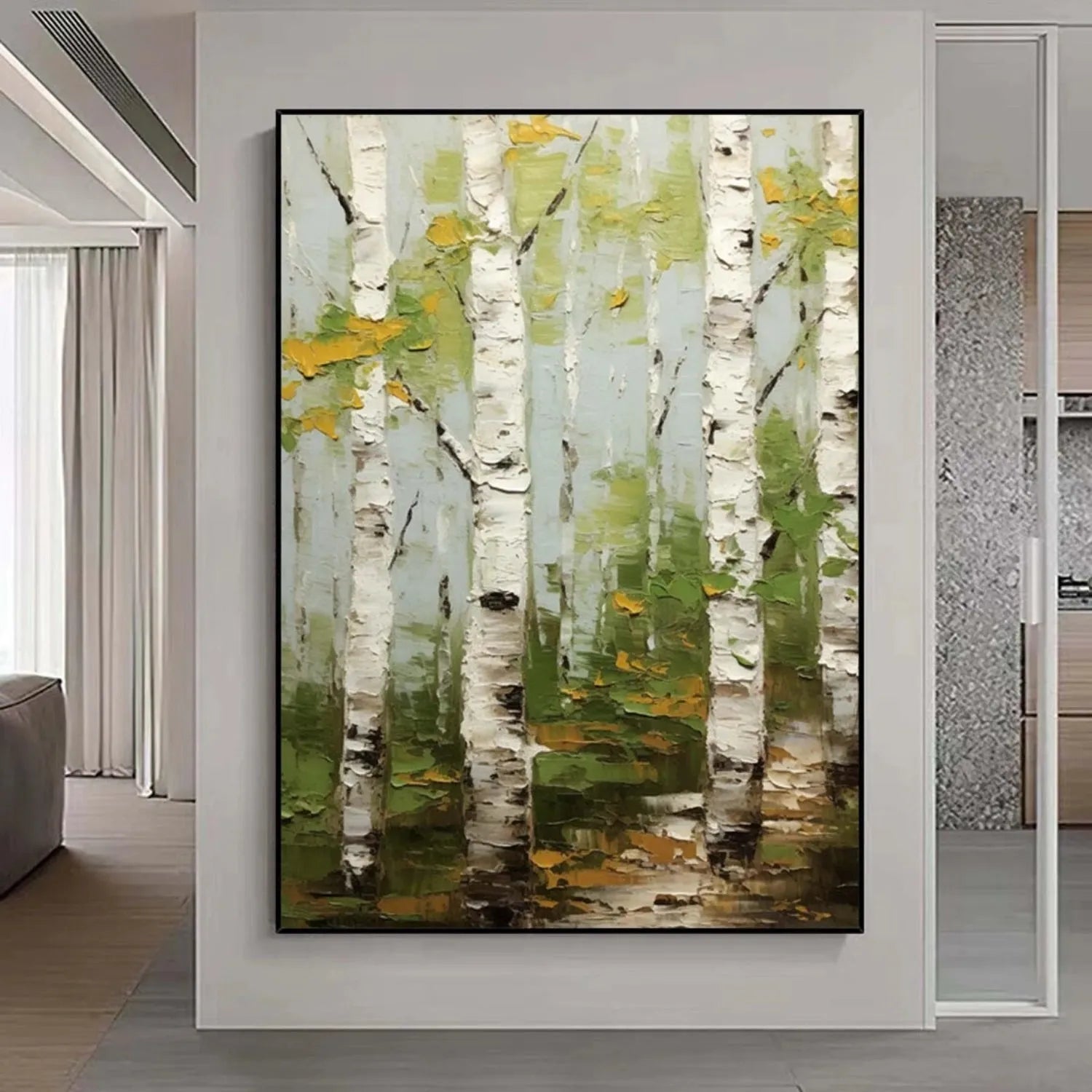 Tree Abstract Textured Wall Art #TP039