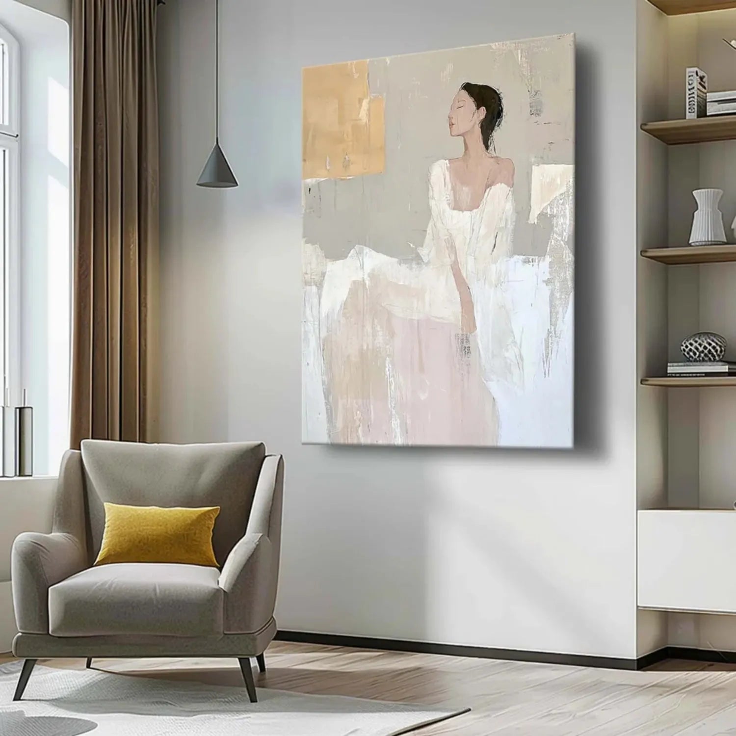 Abstract Portrait Canvas Art #AE022